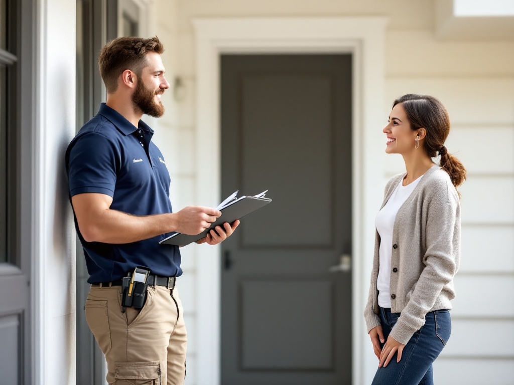 Rodent Control in Gaithersburg, MD and pest control technician performing service